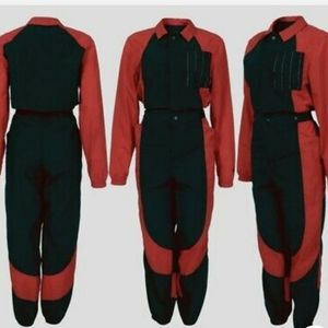 AIR JORDAN Flight Suit Essentials Jumpsuit Red Black